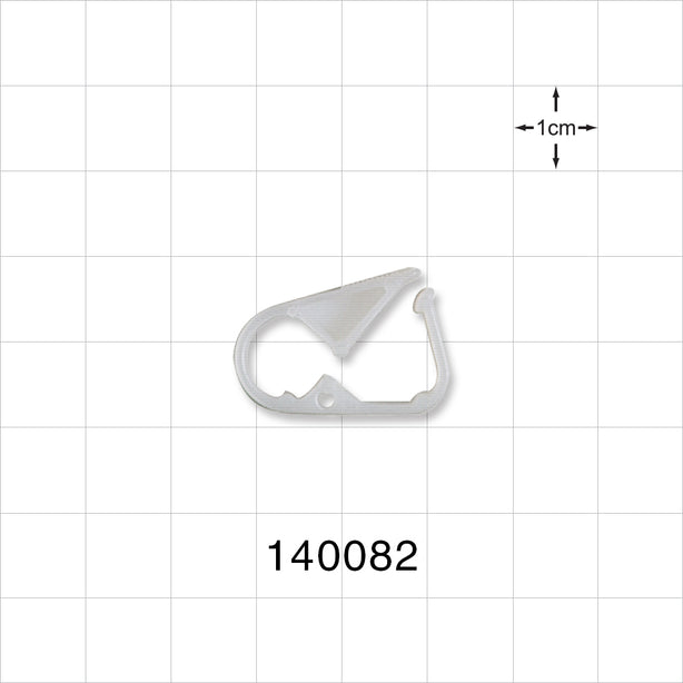 Pinch Clamp, White - Fits 0.118 inch OD Tubing (3 mm) - 140082