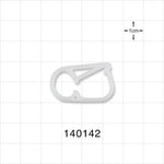 Pinch Clamp, White - Fits 0.218 inch OD Tubing (5.5 mm) - 140142