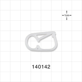 Pinch Clamp, White - Fits 0.218 inch OD Tubing (5.5 mm) - 140142