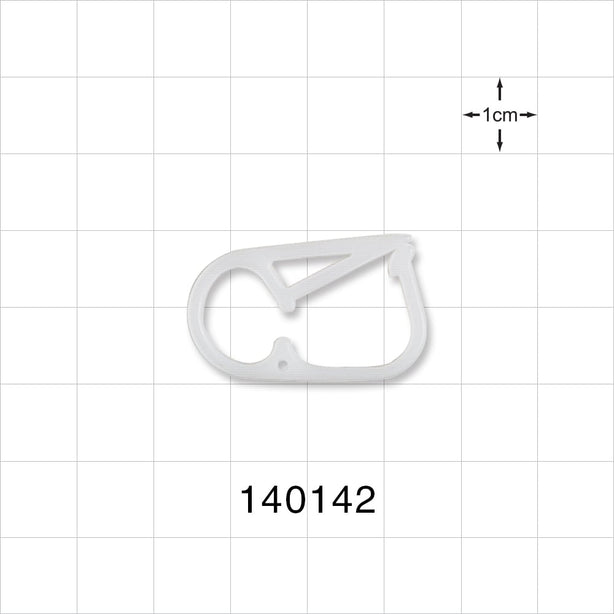 Pinch Clamp, White - Fits 0.218 inch OD Tubing (5.5 mm) - 140142