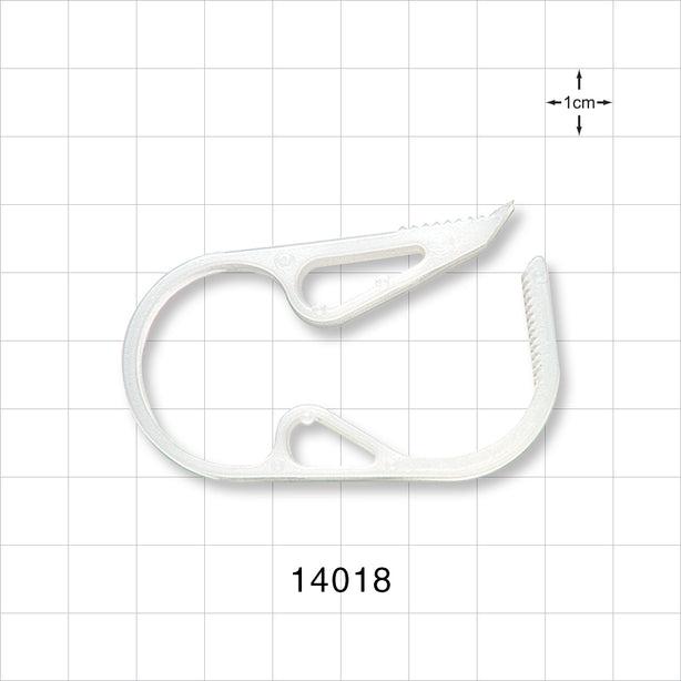 Pinch Clamp, Ratchet-Style, Natural - Fits 0.7 inch OD Tubing (17.8 mm) - 14018