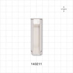 Roller Clamp Body, White - Fits 0.268 inch OD Tubing (6.8 mm) - 140211