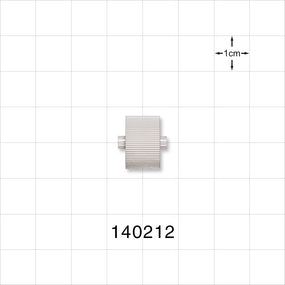 Roller Clamp Wheel, White; for 140211 -  - 140212