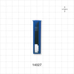 Roller Clamp, Blue Body, White Wheel; Assembled - Fits 0.212 inch OD Tubing (5.4 mm) - 14027