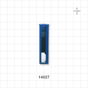 Roller Clamp, Blue Body, White Wheel; Assembled - Fits 0.212 inch OD Tubing (5.4 mm) - 14027