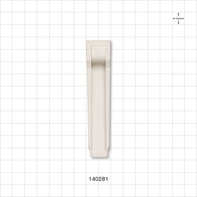 Roller Clamp Body, White - Fits 0.47 inch OD Tubing; for 140282 (12 mm) - 140281