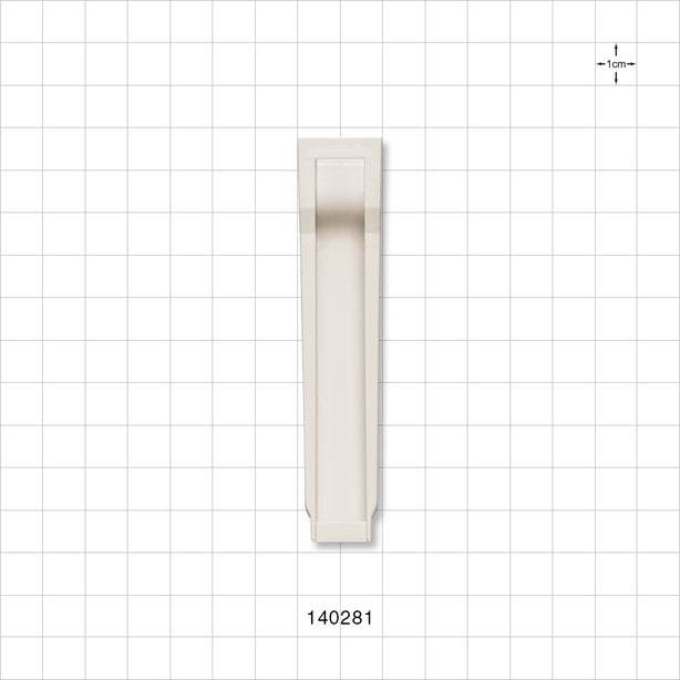 Roller Clamp Body, White - Fits 0.47 inch OD Tubing; for 140282 (12 mm) - 140281