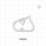 Pinch Clamp, White - Fits 0.268 inch OD Tubing (6.8 mm) - 140321