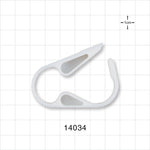 Pinch Clamp, Ratchet-Style, White - Fits 1/2 inch - 5/8 inch OD Tubing (0.5 inch - 0.625 inch, 12.7 mm - 15.9 mm) - 14034