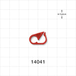 Pinch Clamp, Red - Fits 0.16 inch OD Tubing (4.06 mm) - 14041