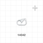 Pinch Clamp, White - Fits 0.16 inch OD Tubing (4.06 mm) - 14042