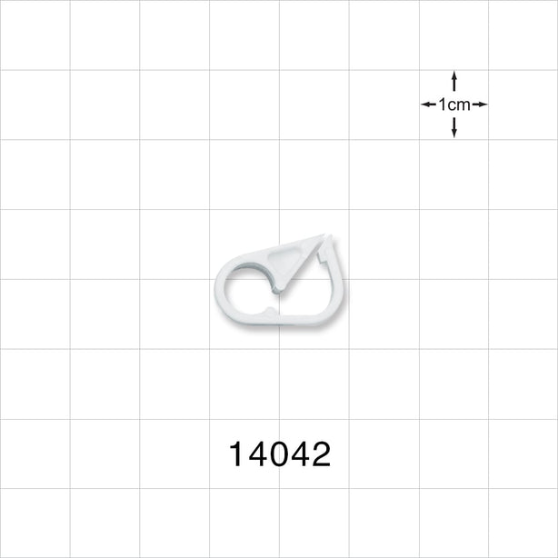 Pinch Clamp, White - Fits 0.16 inch OD Tubing (4.06 mm) - 14042