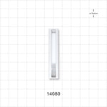Roller Clamp, White Body, Natural Wheel; Assembled - Fits 0.118 inch ID x 0.161 inch OD Tubing (3 mm x 4.1 mm) - 14080