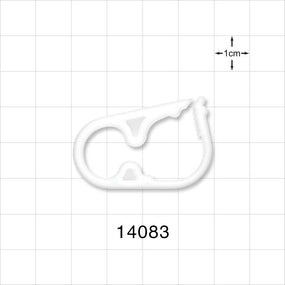 Pinch Clamp, Ratchet-Style, Natural - Fits 0.45 inch OD Tubing (11.4 mm) - 14083