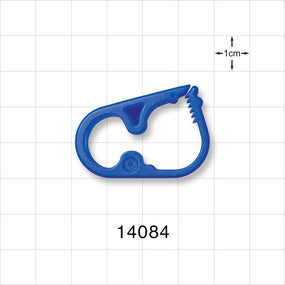 Pinch Clamp, Ratchet-Style, Blue - Fits 0.45 inch OD Tubing (11.4 mm) - 14084