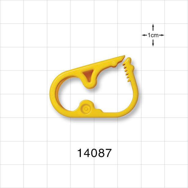 Pinch Clamp, Ratchet-Style, Yellow - Fits 0.45 inch OD Tubing (11.4 mm) - 14087