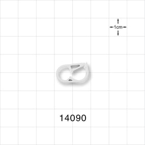 Pinch Clamp, Natural - Fits 0.079 inch - 0.118 inch OD Tubing (2 mm - 3 mm) - 14090