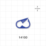 Pinch Clamp, Blue - Fits 1/4 inch OD Tubing (0.25 inch, 6.35 mm) - 14100