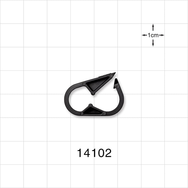 14102 Pinch Clamp, Black - Fits 1/4 inch OD Tubing (0.25 inch, 6.35 mm) - 14 ...