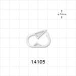 Pinch Clamp, White - Fits 1/4 inch OD Tubing (0.25 inch, 6.35 mm) - 14105