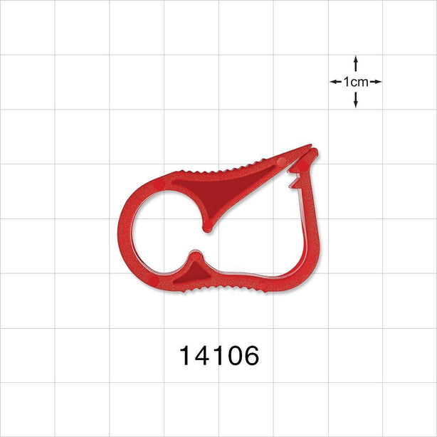 Pinch Clamp, Ratchet-Style, Red - Fits 0.2 inch - 0.375 inch OD Tubing (5.1 mm - 9.53 mm) - 14106