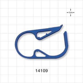 Pinch Clamp, Ratchet-Style, Blue - Fits 0.7 inch OD Tubing (17.8 mm) - 14109