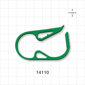 Pinch Clamp, Ratchet-Style, Green - Fits 0.7 inch OD Tubing (17.8 mm) - 14110