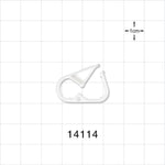 Pinch Clamp, White - Fits 0.079 inch - 0.217 inch OD Tubing (2.01 mm - 5.5 mm) - 14114