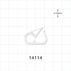 Pinch Clamp, White - Fits 0.079 inch - 0.217 inch OD Tubing (2.01 mm - 5.5 mm) - 14114