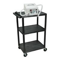 Two-Shelf Podiatry Rolling Cart - PODIATRY CART - 1 Each - MDL-14200422