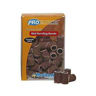 MEDICOOL Sanding Bands and Mandrel SANDING BANDS, COARSE 100 Each - MDL-14200456