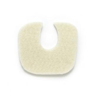 Dr. Jill's Foot 1/8" J-17 Felt U-Shaped Lesion Pad - 1/8 - 100 Each