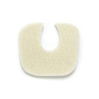 Dr. Jill's Foot 1/8" J-17 Felt U-Shaped Lesion Pad - 1/8 - 100 Each