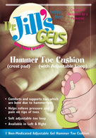 Dr. Jill's Foot P-6 ADJCREST-LEFT (3PK) Premier Gel Adjustable Crest Pad, Left - MDL-14200916 - 3 Each