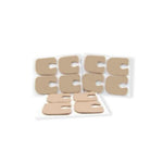 Aetna Callus Pedi-Pad Tp-18 Toe Pads, 1/4" Thickness, 70% Wool and 30% Rayon Orthopedic Felt, Tan, with Adhesive, 2.50" x 1.875", 100 per Bag - 18359 - 100 Each