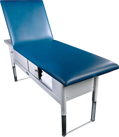 Fabrication Enterprises Inc Tri W-G Treatment Table, Motorized Hi-Lo, Raised Back, 28" x 80" - 15-5082