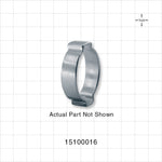 Oetiker 2-Ear Clamp, Non-Washed, 100/Bag - 1.035 inch Closed - 1.22 inch Open Range (26 mm - 31 mm) - 15100016