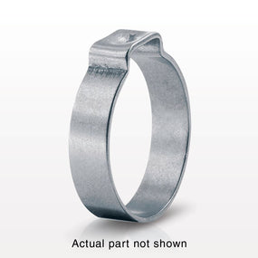 Oetiker 1-Ear Clamp, Non-Washed, 100/Bag - 0.130 inch Closed - 0.161 inch Open Range (3.3 mm - 4.1 mm) - 15300002