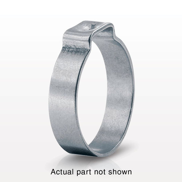 Oetiker 1-Ear Clamp, Non-Washed, 100/Bag - 0.130 inch Closed - 0.161 inch Open Range (3.3 mm - 4.1 mm) - 15300002
