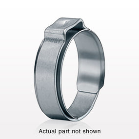 Oetiker 1-Ear Clamp with Insert, Non-Washed, 100/Bag - 0.165 inch Closed - 0.204 inch Open Range (4.2 mm - 5.2 mm) - 15400064