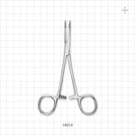 Single-Use Locking Kelly Forceps, Curved, Mirror Finish - 5.5 inch (140 mm) - 16014