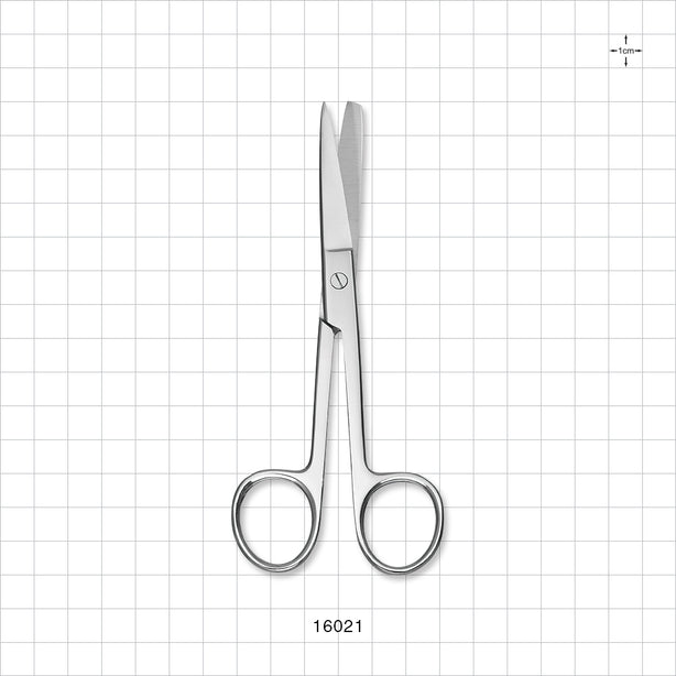 Single-Use Straight Scissors, Sharp/Blunt, Mirror Finish - 5.5 inch (140 mm) - 16021