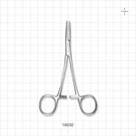Single-Use Locking Kelly Forceps, Satin Finish - 5.5 inch (140 mm) - 16032