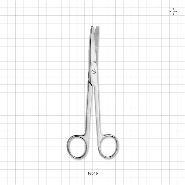 Single-Use Curved Mayo Scissors, Satin Finish - 6.75 inch (172 mm) - 16045