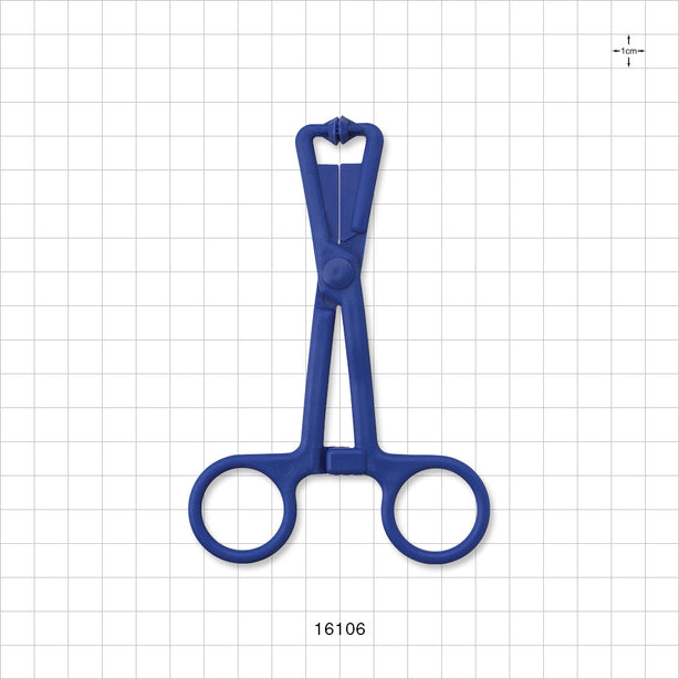 Single-Use Locking Forceps, Dark Blue - 5 inch (127 mm) - 16106