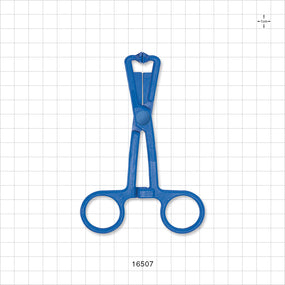 Single-Use Locking Forceps, Blue - 5 inch (127 mm) - 16507