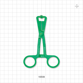Single-Use Locking Forceps, Green - 5 inch (127 mm) - 16508