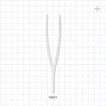 Single-Use Tweezer Forceps, White - 5.25 inch (133 mm) - 16521