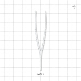 Single-Use Tweezer Forceps, White - 5.25 inch (133 mm) - 16521