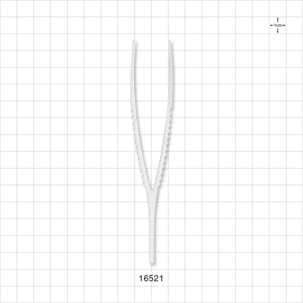Single-Use Tweezer Forceps, White - 5.25 inch (133 mm) - 16521